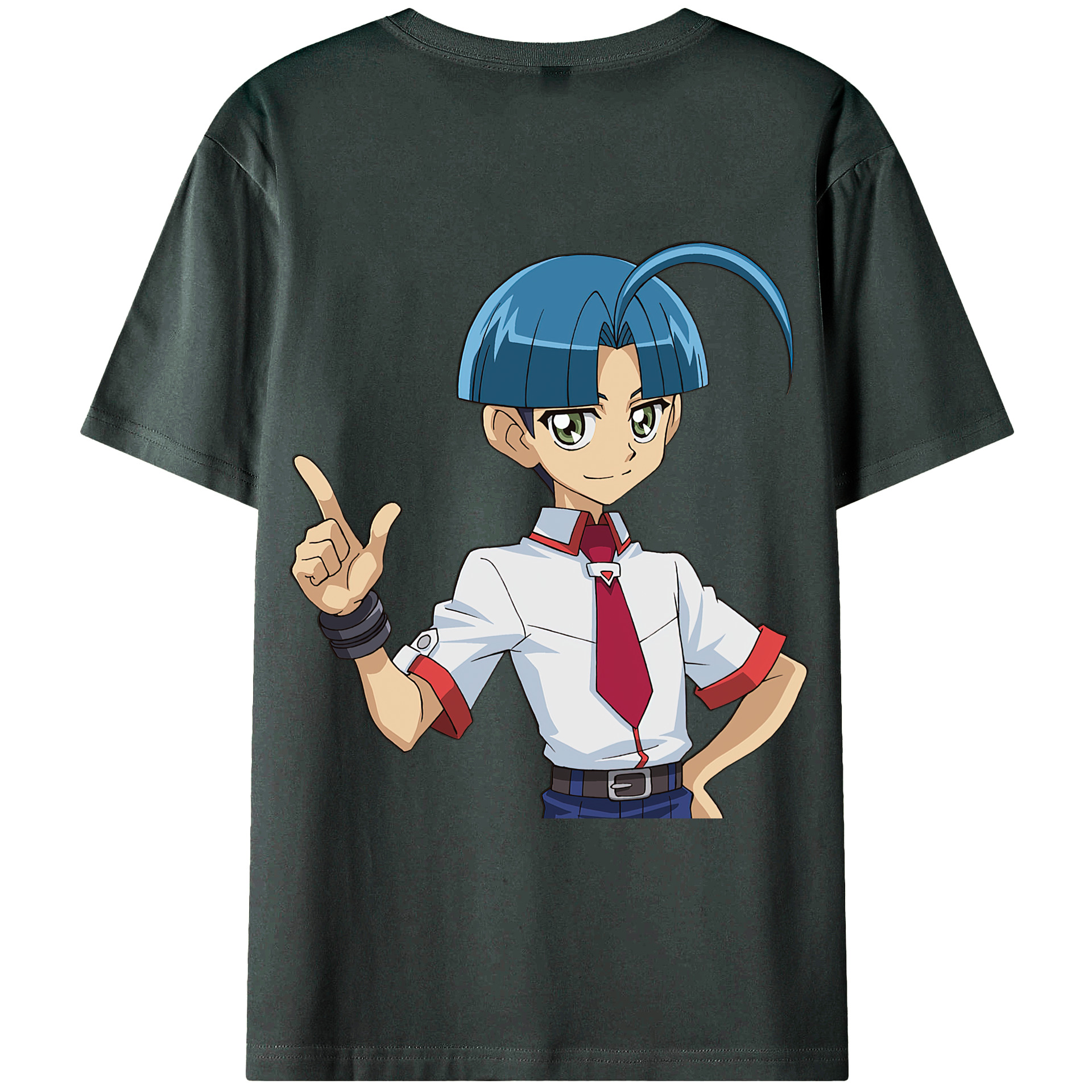 （画像用） 遊☆戯☆王 Yu-Gi-Oh! 綿100％ メンズ半袖Tシャツ（バックプリント） 通気性